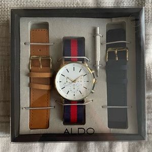 Men’s Watch Kit (3 Bands, Tool, Watch)